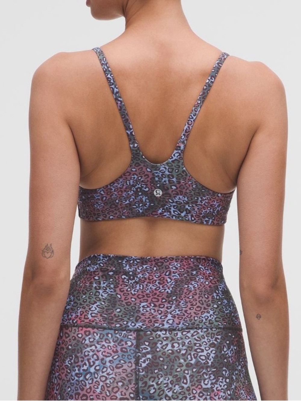 Lululemon Wunder Train Strappy Racer Bra
Light Support, size 6 multi leopard-NWT - Picture 9 of 11